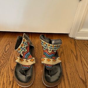 Free People Beaded Sandals